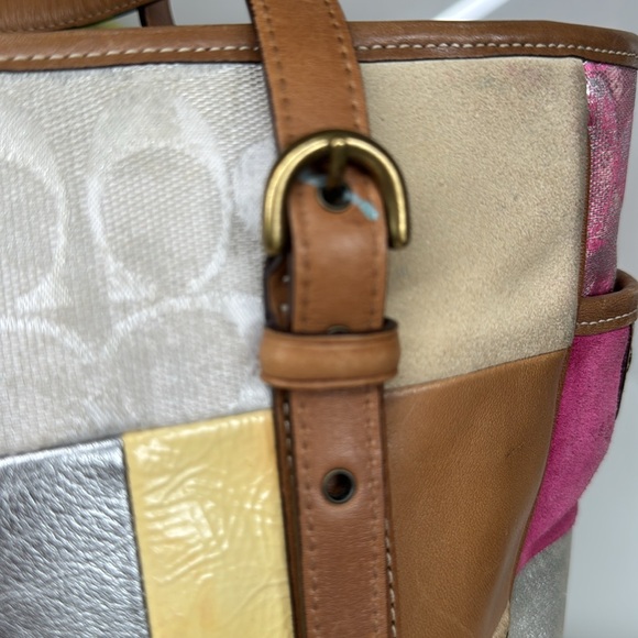 Vintage Coach Patchwork Tote - Picture 8 of 15